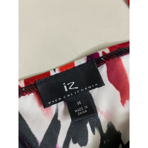 Y2K Babydoll Satin Sleeveless Top size Medium Empire Waist Chain Detail Iz Byer - Picture 3 of 16